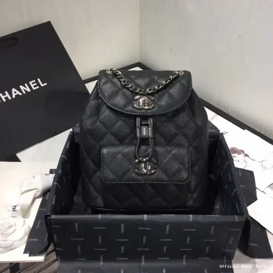 BACKPACK CHANEL CAVIAR IN HARDWARE WITH GOLD 0612